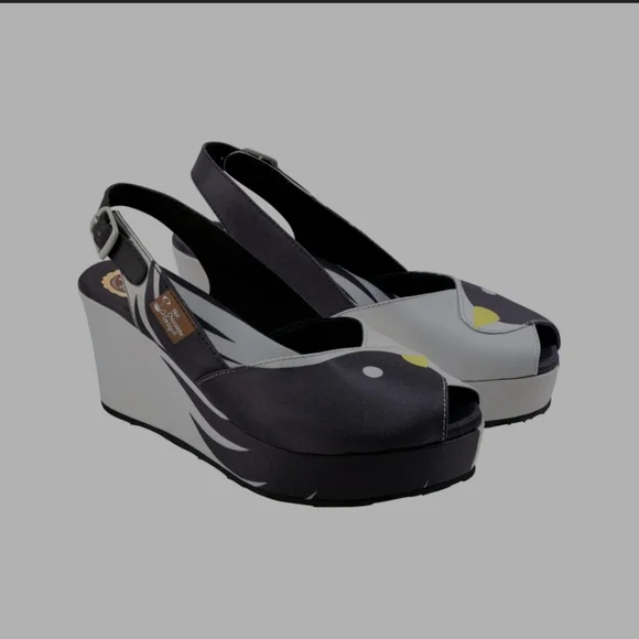 Hot Chocolate Design Black Birds Sandal - Picture 2 of 16